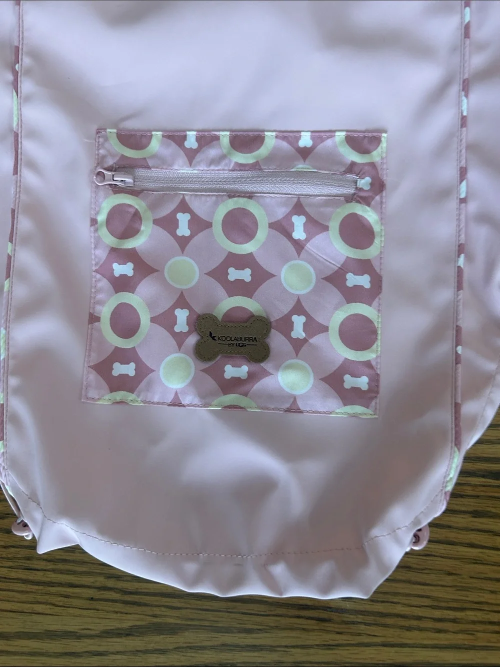 Koolaburra by UGG Aiden ReversiblePink Hooded Dog Raincoat, size XL, NWT